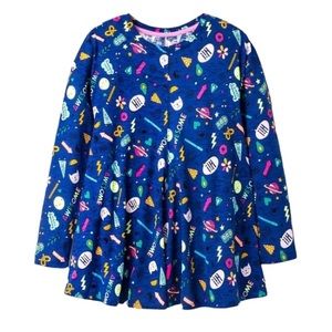 Girls' Long sleeve Patches Print Tunic - Cat & Jack